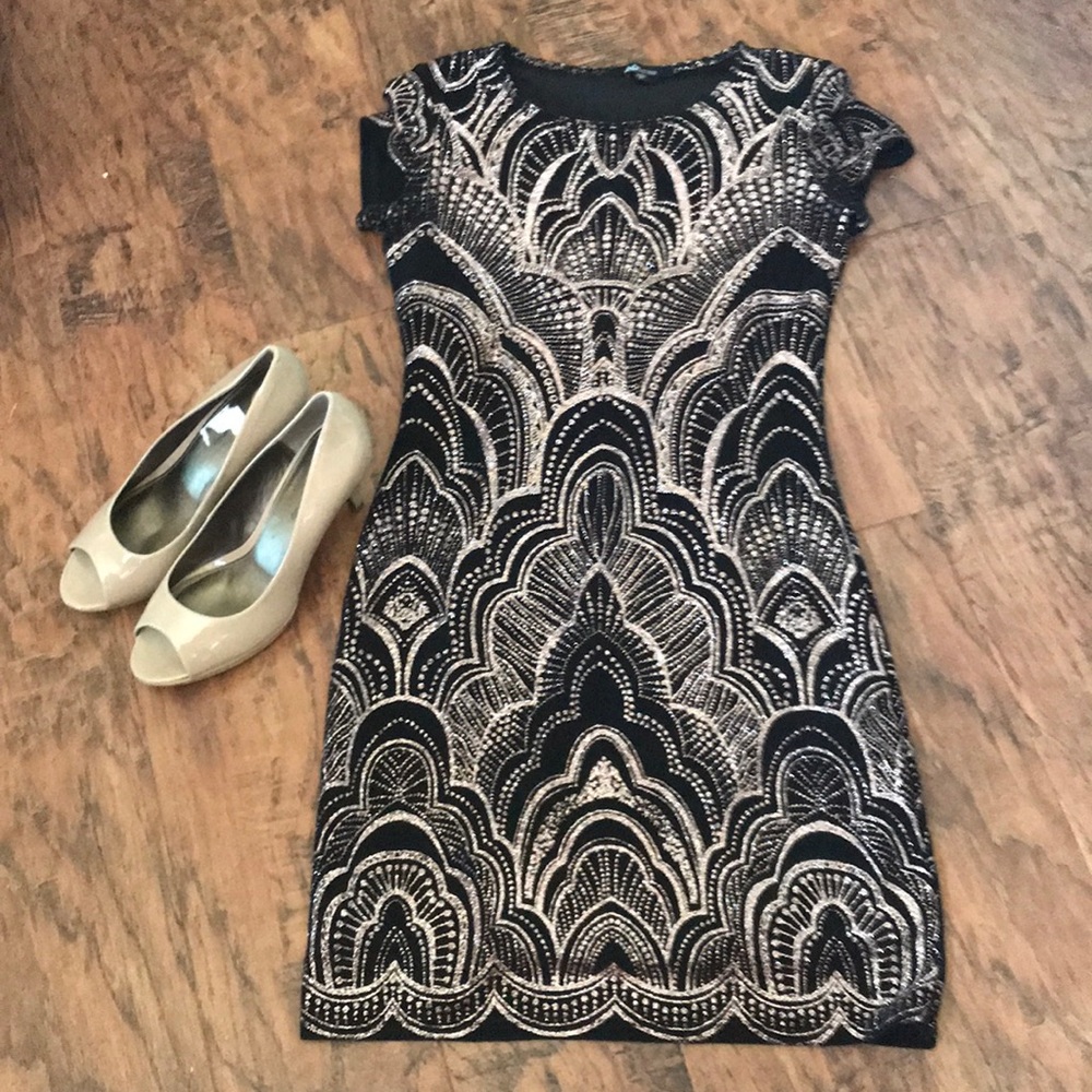 Jump Juniors’ Glitter-Printed  Dress